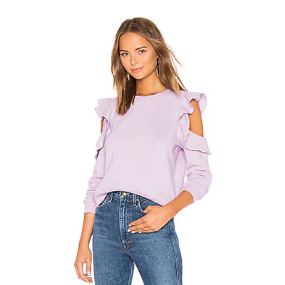 Rebecca Minkoff Gracie Corton Fleece Sweatshirt Size L
